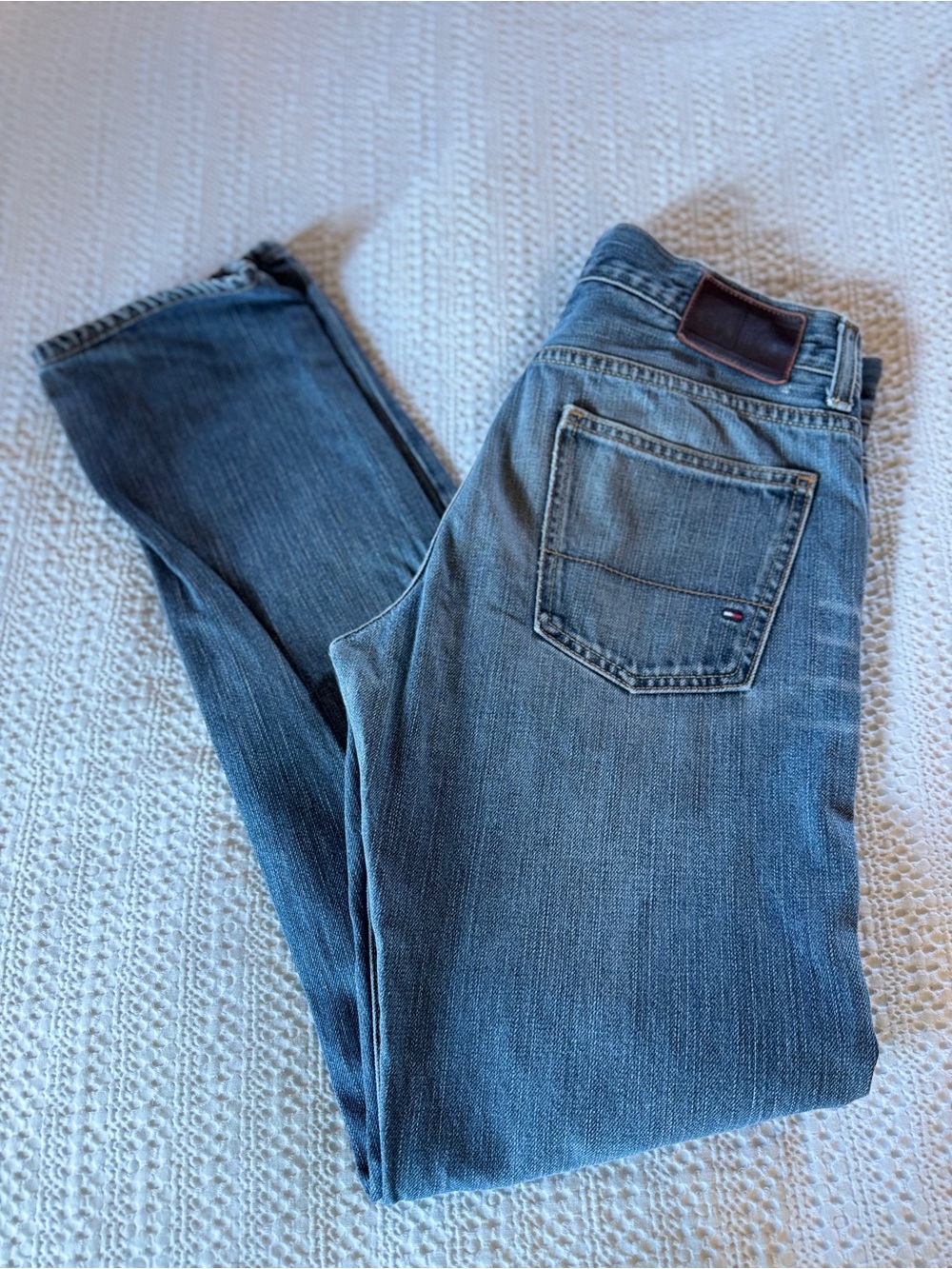 Tommy Hilfiger Slim Straight Faded Blue Jeans 30x31.5